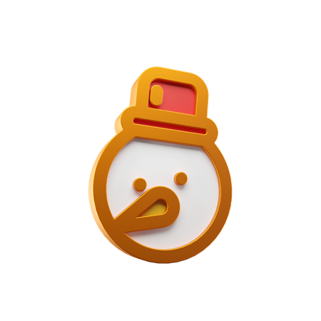 Bonhomme de neige  3D Icon