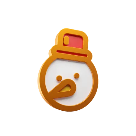 Bonhomme de neige  3D Icon