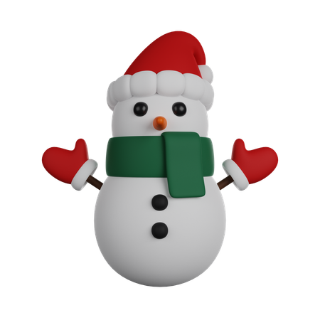 Bonhomme de neige  3D Icon