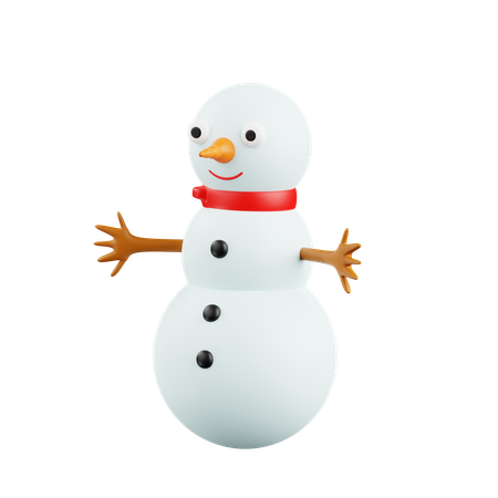 Bonhomme de neige  3D Icon