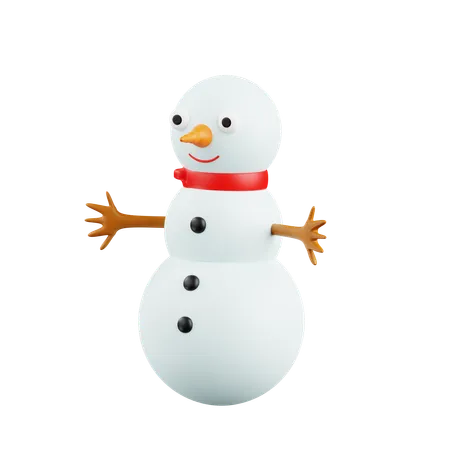 Bonhomme de neige  3D Icon