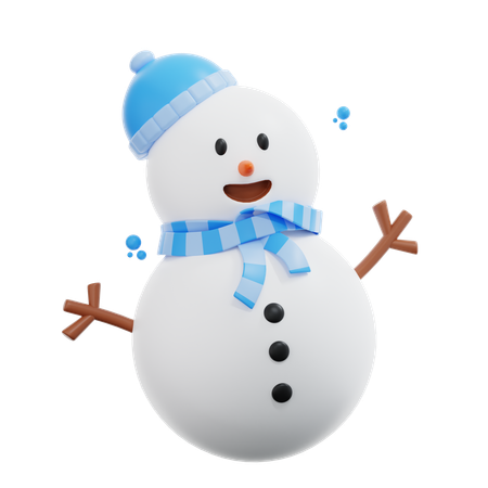 Bonhomme de neige  3D Icon