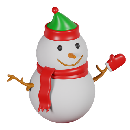 Bonhomme de neige  3D Icon