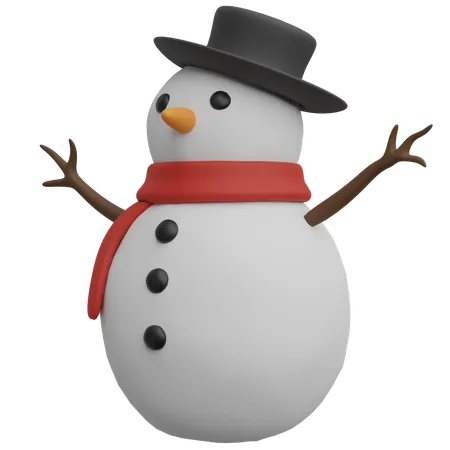 Bonhomme de neige  3D Icon