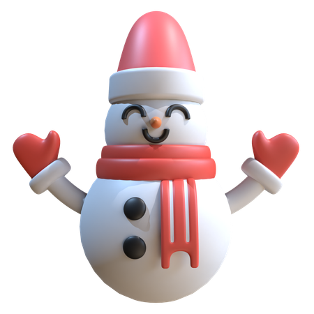 Bonhomme de neige  3D Icon