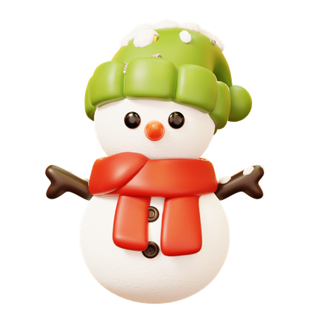 Bonhomme de neige  3D Icon