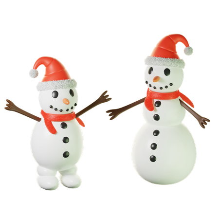 Bonhomme de neige  3D Icon