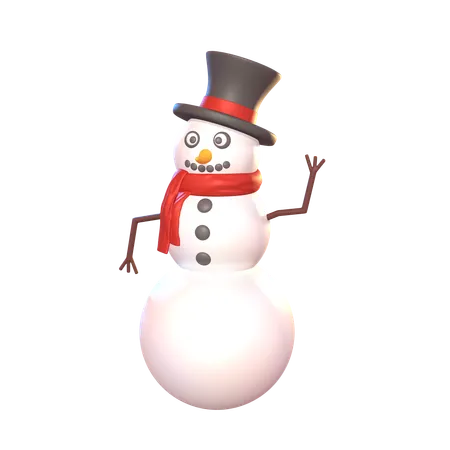 Bonhomme de neige  3D Icon