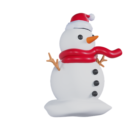 Bonhomme de neige  3D Icon