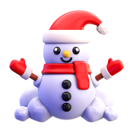 Bonhomme de neige  3D Icon