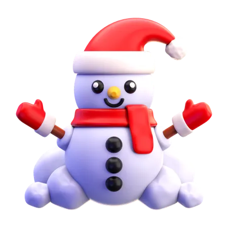 Bonhomme de neige  3D Icon