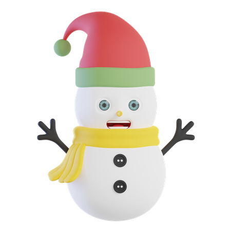 Bonhomme de neige  3D Icon