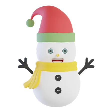 Bonhomme de neige  3D Icon