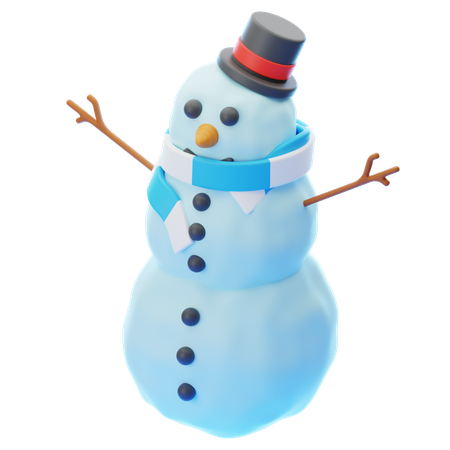 Bonhomme de neige  3D Icon