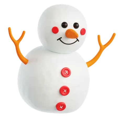 Bonhomme de neige  3D Icon