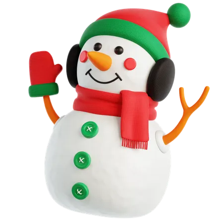 Bonhomme de neige  3D Icon