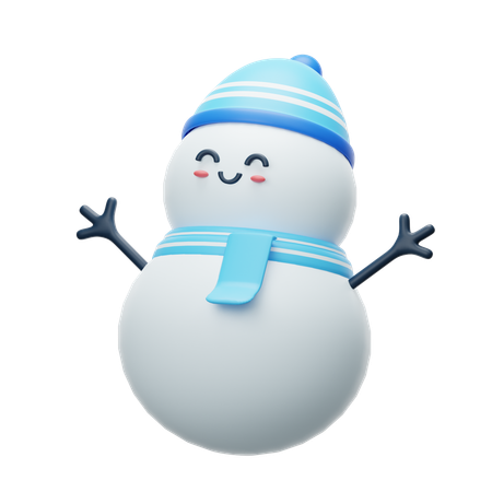 Bonhomme de neige  3D Icon