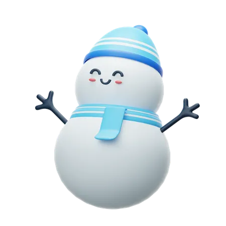 Bonhomme de neige  3D Icon