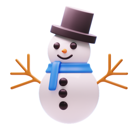 Bonhomme de neige  3D Icon