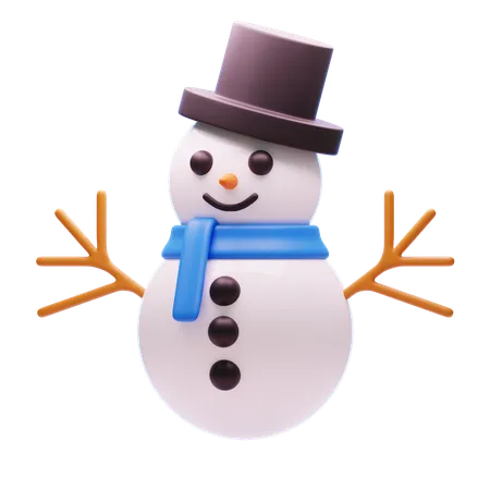 Bonhomme de neige  3D Icon