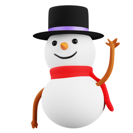 Bonhomme de neige  3D Icon