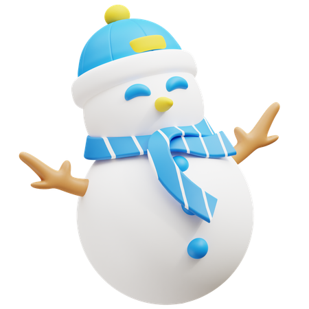 Bonhomme de neige  3D Icon