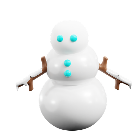 Bonhomme de neige  3D Icon