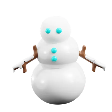 Bonhomme de neige  3D Icon