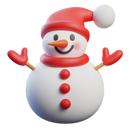 Bonhomme de neige  3D Icon