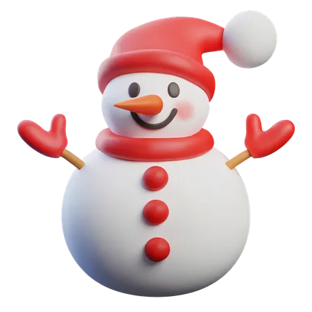 Bonhomme de neige  3D Icon