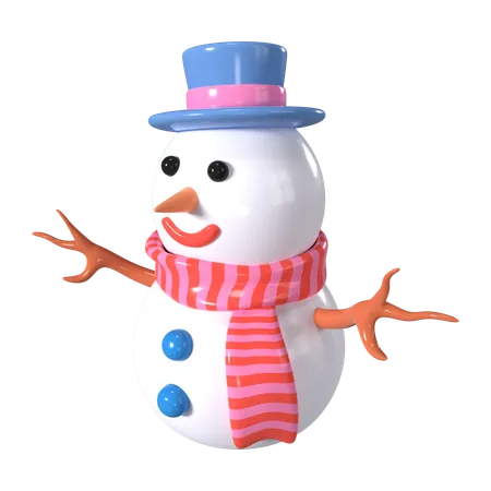 Bonhomme de neige  3D Icon