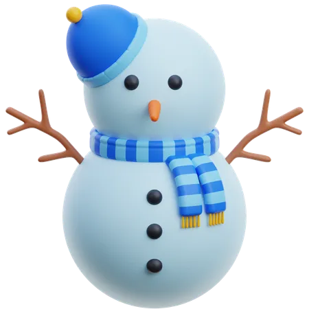 Bonhomme de neige  3D Icon