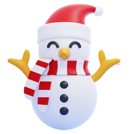 Bonhomme de neige  3D Icon