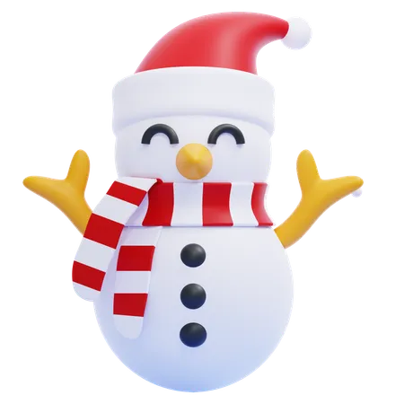 Bonhomme de neige  3D Icon