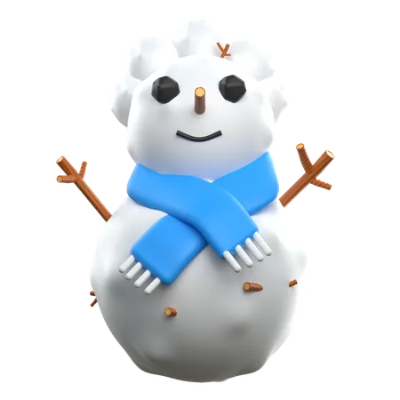 Bonhomme de neige  3D Icon