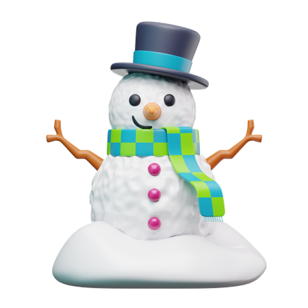 Bonhomme de neige  3D Icon