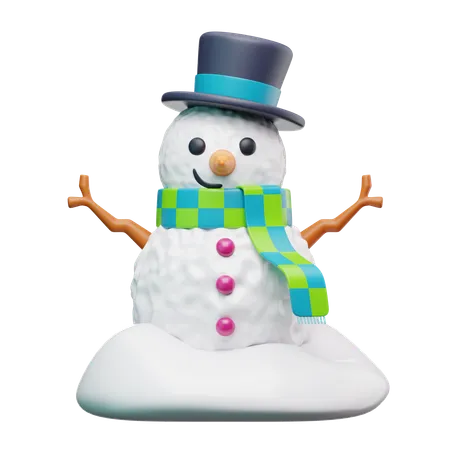 Bonhomme de neige  3D Icon