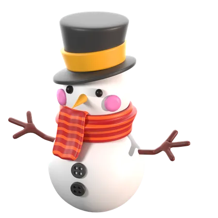 Bonhomme de neige  3D Icon