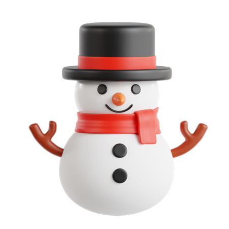 Bonhomme de neige  3D Icon