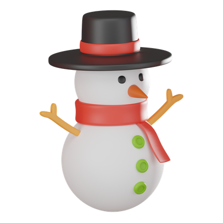 Bonhomme de neige  3D Icon