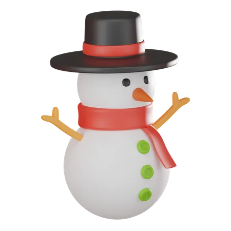 Bonhomme de neige  3D Icon