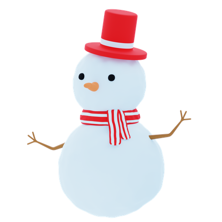 Bonhomme de neige  3D Icon