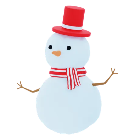 Bonhomme de neige  3D Icon