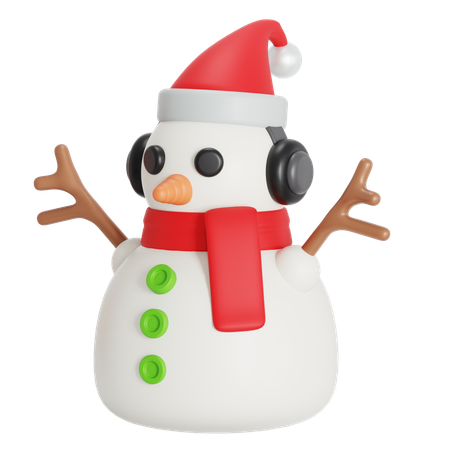 Bonhomme de neige  3D Icon