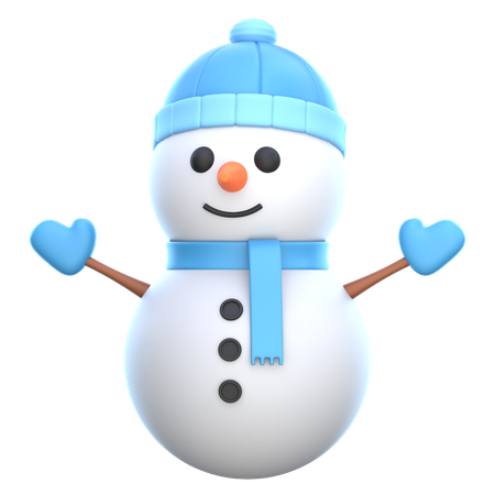 Bonhomme de neige  3D Icon