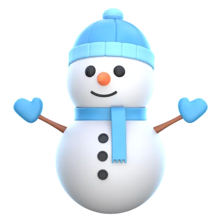 Bonhomme de neige  3D Icon