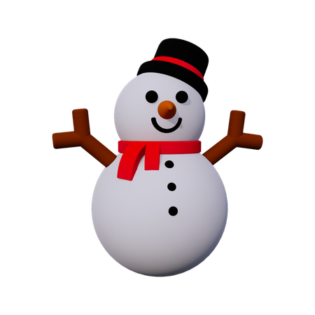 Bonhomme de neige  3D Icon