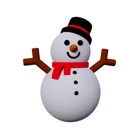 Bonhomme de neige  3D Icon