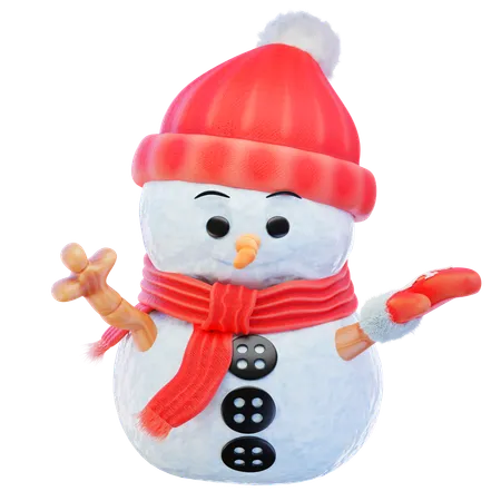 Bonhomme de neige  3D Icon