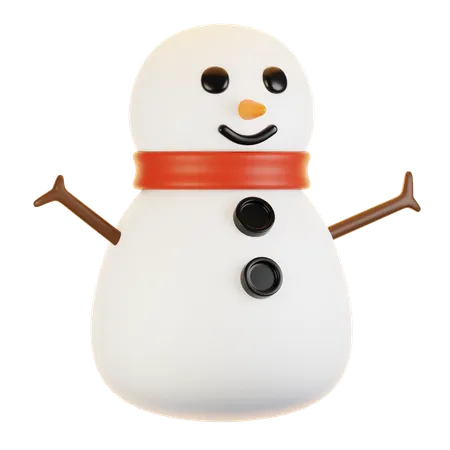 Bonhomme de neige  3D Icon